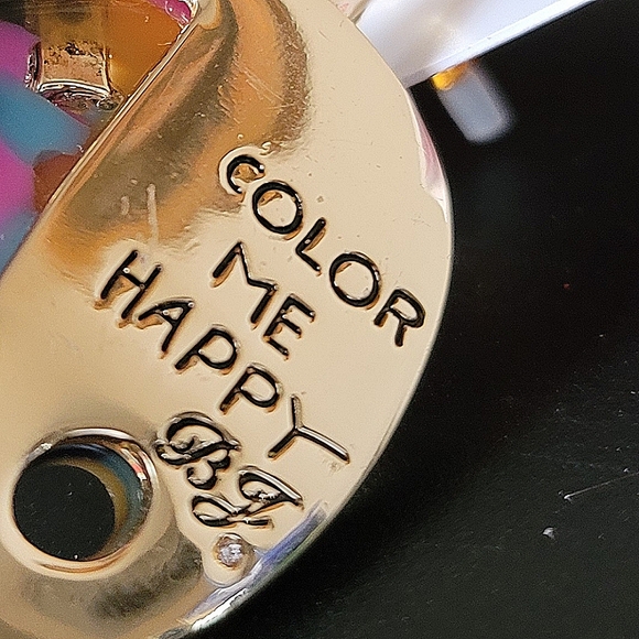 New! BETSEY JOHNSON Back To School Color Me Happy Artist Pallette Earrings. - Picture 11 of 11